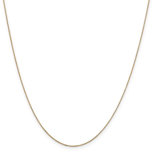 Unisex Gold Classics&#8482; .6mm. Solid Diamond Cut 14in. Necklace