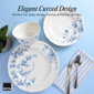 222 Fifth Bellamy Porcelain 12pc. Dinnerware Set - Service for 4 - image 7