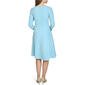Womens Tommy Hilfiger Long Sleeve Keyhole Scuba A-Line Dress - image 2