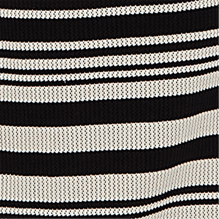 Petite Ruby Rd. Tropical Noir Sleeveless Stripe Knit Dress