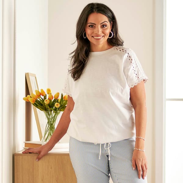 Womens Erika Raven Dolman Sleeve Elastic Hem Blouse - image 