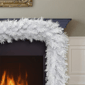 Puleo International 9ft. White Round Valley Pine Garland - image 2