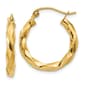 Gold Classics&#40;tm&#41; 14kt. Gold 20mm Twist Hoop Earrings - image 1