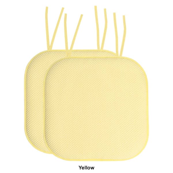 Sweet Home Collection Honeycomb Memory Foam Chair Pads w/ Ties