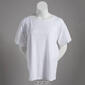 Plus Size Preswick & Moore Solid Lace Sleeve Tee - image 3