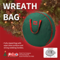 Puleo International 36in. Christmas Artificial Wreath Storage Bag - image 5