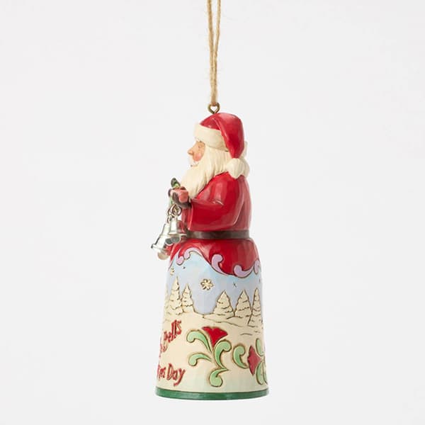 Jim Shore Santa I Heard The Bells Hanging Christmas Ornament