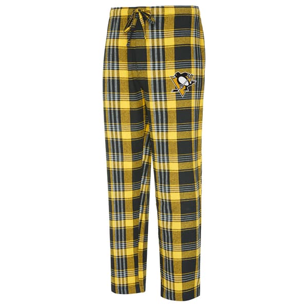 Mens College Concepts NHL Penguins Region Plaid Pajama Pants