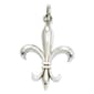 Gold Classics(tm) 14kt. White Gold Fleur De Lis Charm - image 1