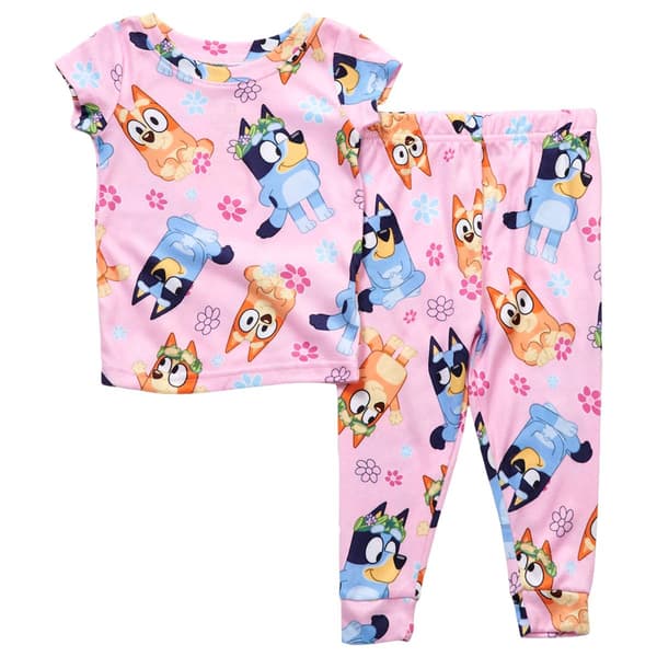 Toddler Girl Bluey & Bingo Short Sleeve Pajama Set - image 