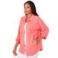 Petite Ruby Rd. Patio Party 3/4 Sleeve Striped Ottoman Jacket - image 3