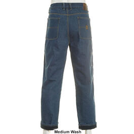 Mens Stanley Denim Fleece Lined Carpenter Jeans