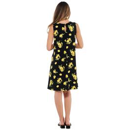 Plus Size Harlow & Rose Sleeveless Lemon Shift Dress