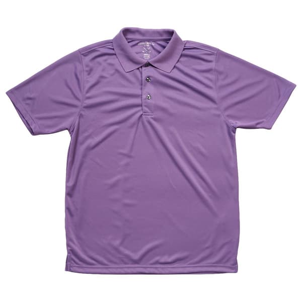 Mens Cross & Winsor&#174; Solid Rice Stitch Golf Polo