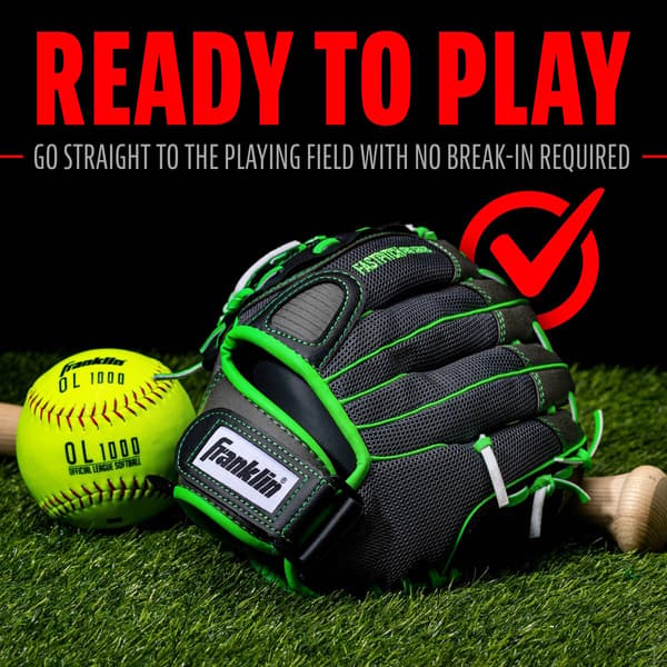 Franklin® 12in Windmill Softball Glove - Grey/Lime