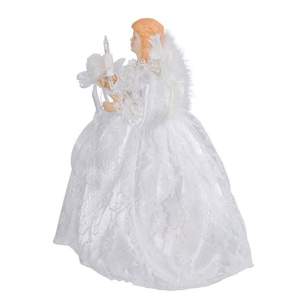 Kurt Adler 10-Light 9in. White Angel Treetop