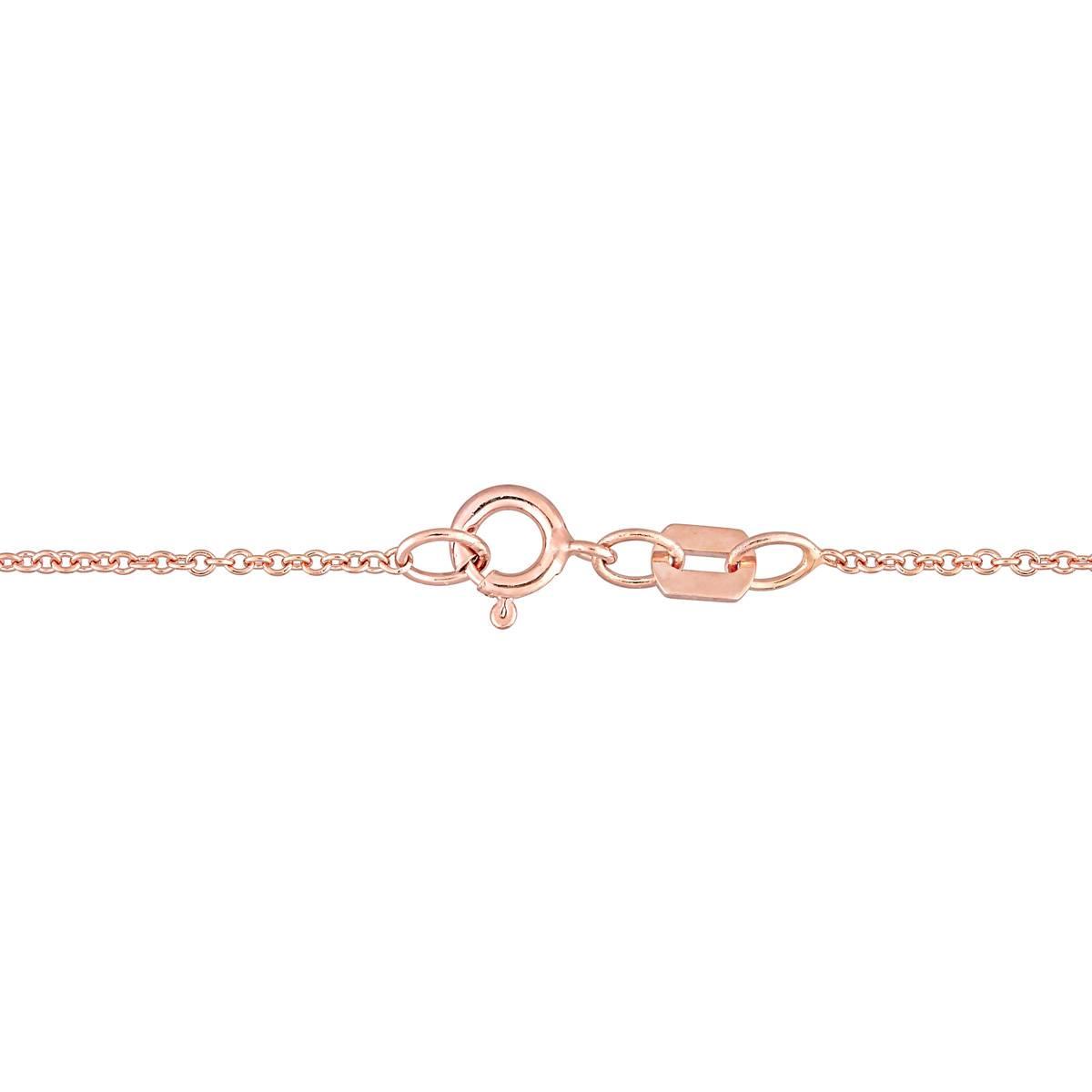 Gemstone Classics™ 10kt. Rose Gold Interlaced Necklace