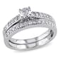 Loveblooms(tm)  Round White 1/2ctw. Diamonds Bridal Ring Set - image 1