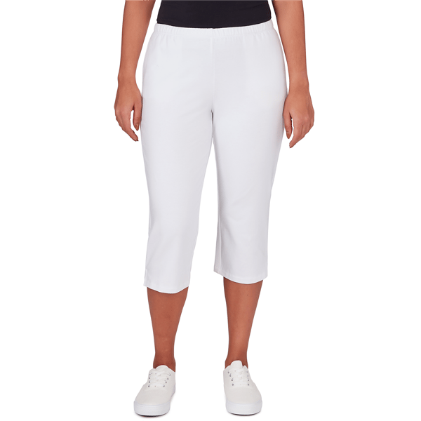 Petite Ruby Rd. Key Items Elastic Waist French Terry Capri - image 