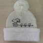 Womens Peanuts Snoopy Woodstock Outlines Pom Beanie - image 1