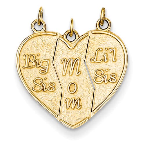 Gold Classics&#40;tm&#41; 14kt. Big Sis/Mom/Lil Sister Charm - image 