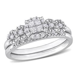 Diamond Classics(tm) White Gold 1/3ctw. Diamond Bridal Ring Set