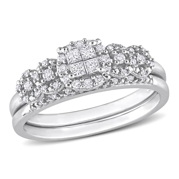 Diamond Classics(tm) White Gold 1/3ctw. Diamond Bridal Ring Set