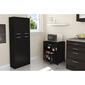 South Shore Axess Microwave Cart on Wheels - Black - image 4