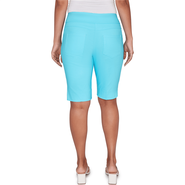 Womens Ruby Rd. Key Items Pull On Silky Tech Bermuda Shorts
