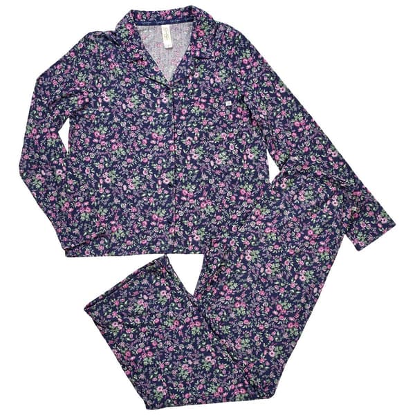 Petite Jessica Simpson Long Sleeve Mini India Flowers Pajama Set - image 