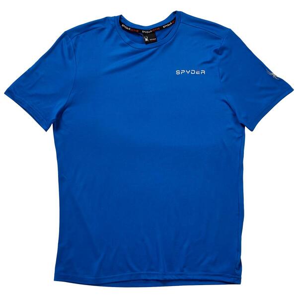 Mens Spyder Short Sleeve Solid Crew Neck Tee - image 