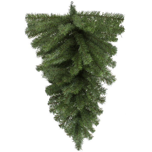 Northlight 32in. Canadian Pine Artificial Christmas Teardrop Swag - image 