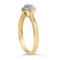 Haus of Brilliance Gold Plated Diamond Heart Engagement Ring - image 4