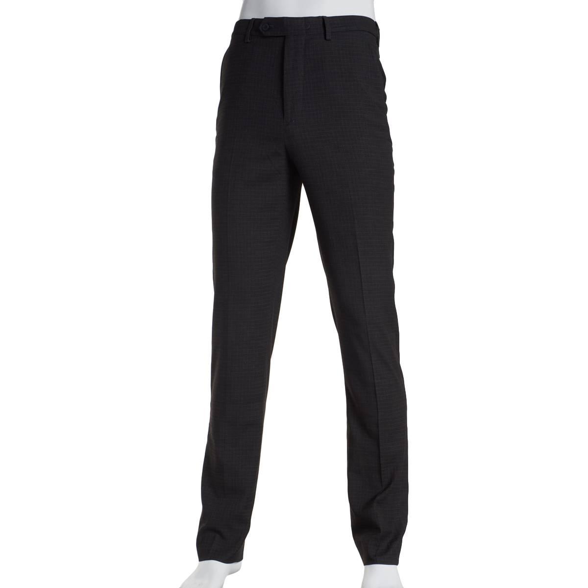 Mens Vince Camuto Checkered Slim Fit Dress Pants - Grey