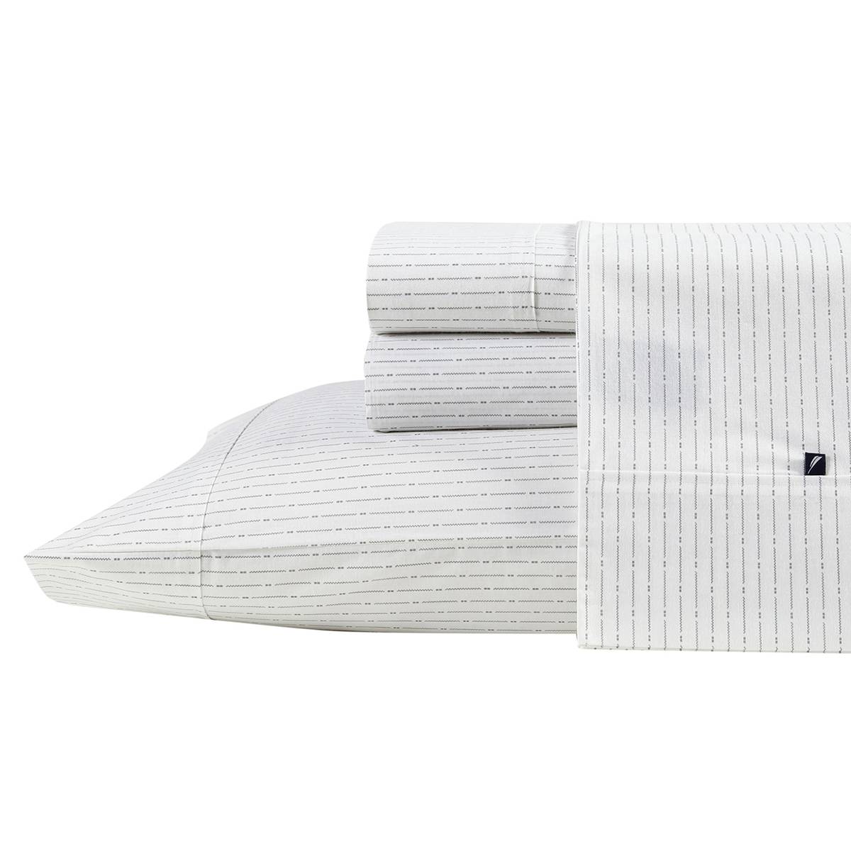 Open Video Modal for Nautica Buoy Line Cotton Percale Sheet Set