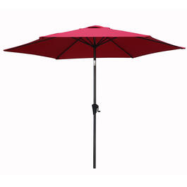 7.5ft. Heavy Duty Polyester Tilt Umbrella with Air Vent - Red
