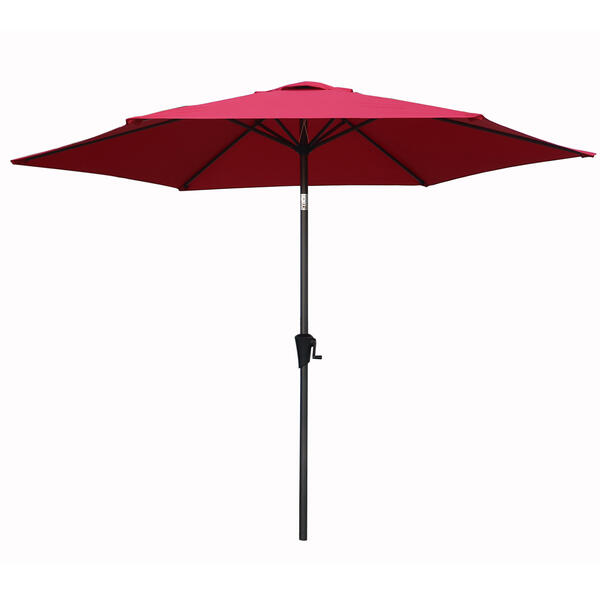 7.5ft. Heavy Duty Polyester Tilt Umbrella with Air Vent - Red - image 