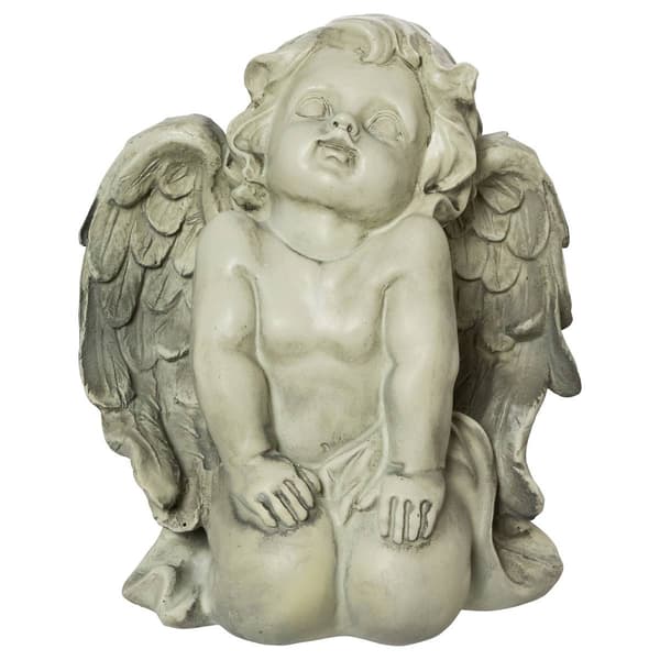 Northlight Seasonal Heavenly Gardens Kneeling Angel Garden Statue