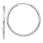 Gold Classics&#40;tm&#41; 14kt. 28mm White Gold Endless Hoop Earrings - image 1