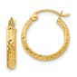 Gold Classics&#40;tm&#41; 14kt. Gold 15mm Diamond Cut Hoop Earrings - image 1