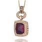 Le Vian&#40;R&#41; 14kt. Rose Gold Rhodolite Diamond Accent Pendant - image 1