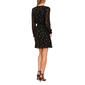 Petite MSK Long Sleeve Dots V-Neck Chiffon Blouson Dress - image 4