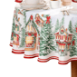 Threadmade Storybook Christmas Village Holiday Tablecloth - image 4