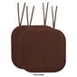 Sweet Home Collection Honeycomb Memory Foam Chair Pads w/ Ties - image 15