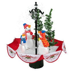 Northlight LED Musical Snowmen in Umbrella Base Christmas Décor