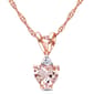 Gemstone Classics&#40;tm&#41; 10kt. Rose Gold Heart Shaped Pendant - image 1