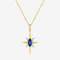Gemstone Classics(tm) Lab Grown Sapphire North Star Pendant - image 1