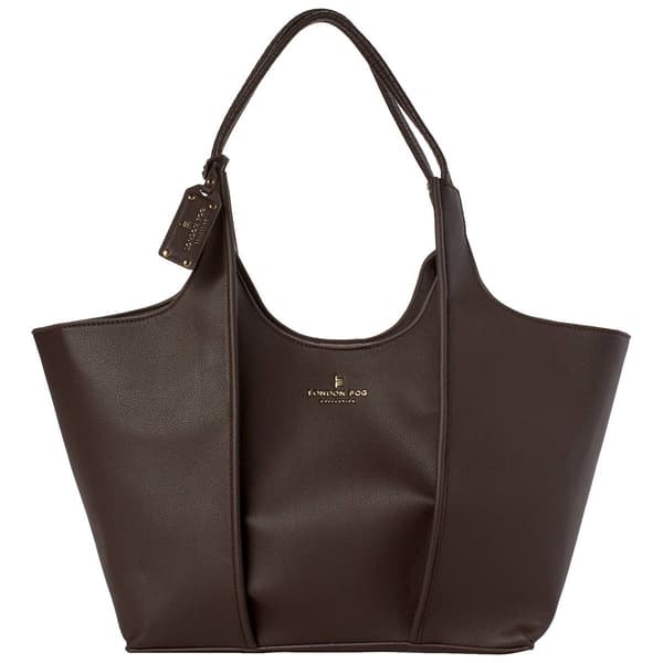 London Fog Lillian Braided Handle Tote