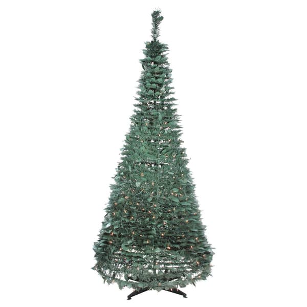 Northlight 6ft. Pre-Lit Holly Pop-Up Artificial Christmas Tree - image 
