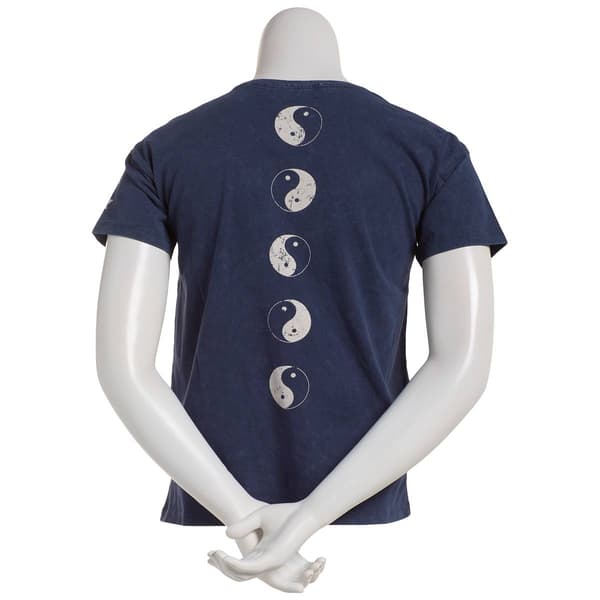 Juniors Attitude Not Included Optic Wash Yin Yang Graphic Tee